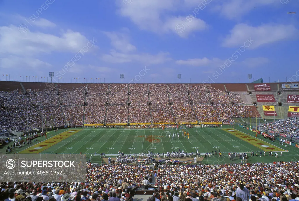 USC Trojans Football Game, The Coliseum, Los Angeles, California (LA)