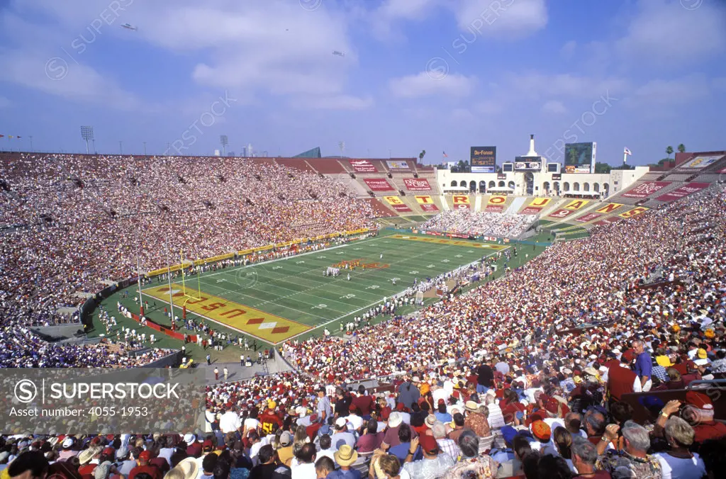USC Trojans Football Game, The Coliseum, Los Angeles, California (LA)
