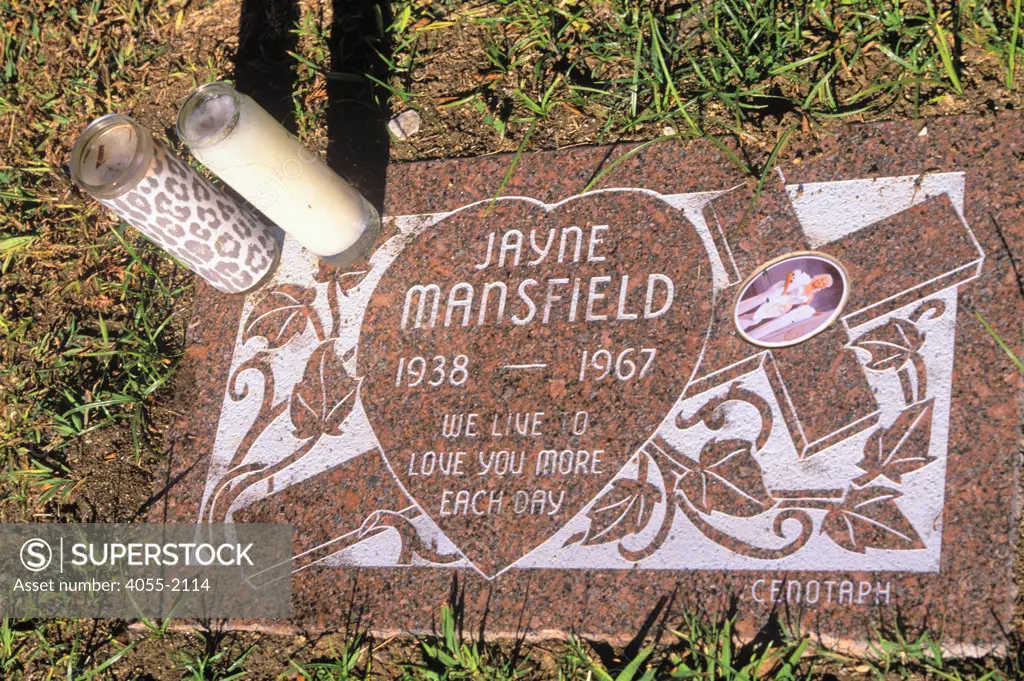 Hollywood Forever Cemetery, Jayne Mansfield Grave, Los Angeles, California (LA)