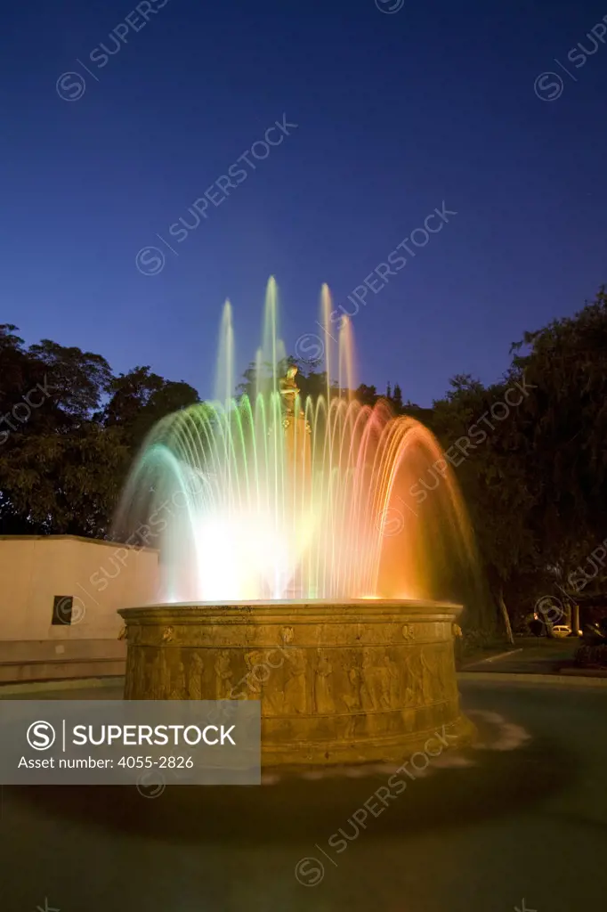 Electric Fountain, Built 1930, Beverly Hills, Los Angeles, California, USA