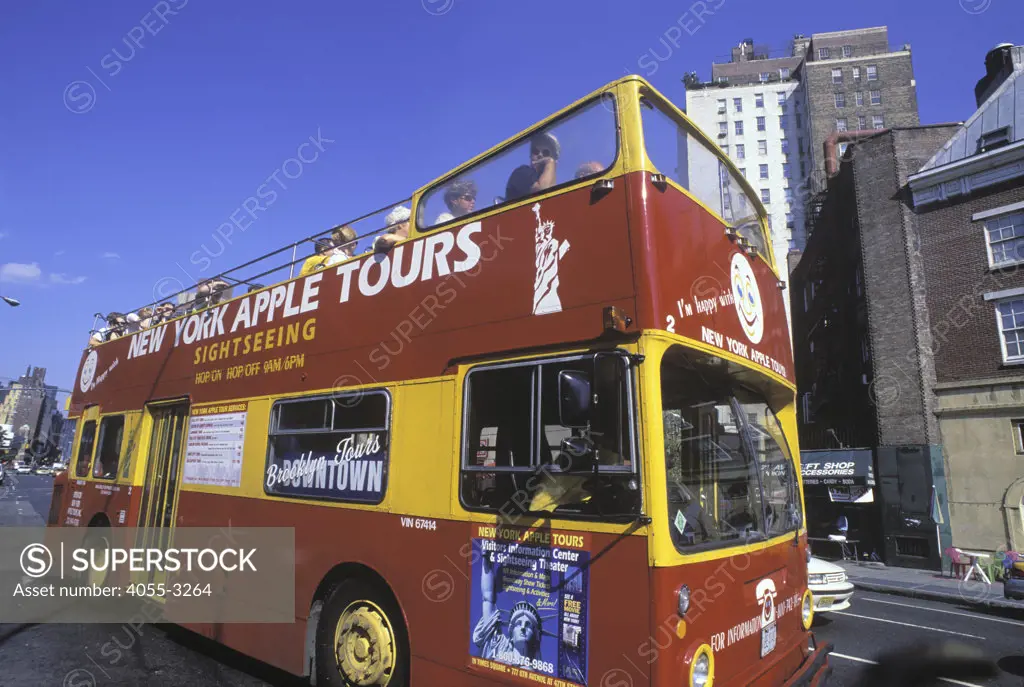 Tour Bus, Greenwich Village, Manhattan, New York