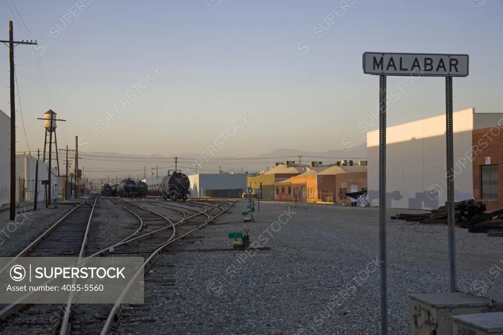 Railroad tracks. Vernon, just south of downtown Los Angeles, is an incorporated city made up almost entirely of factories, warehouses and other industries that are serviced by the many railroads that run through and near to it.