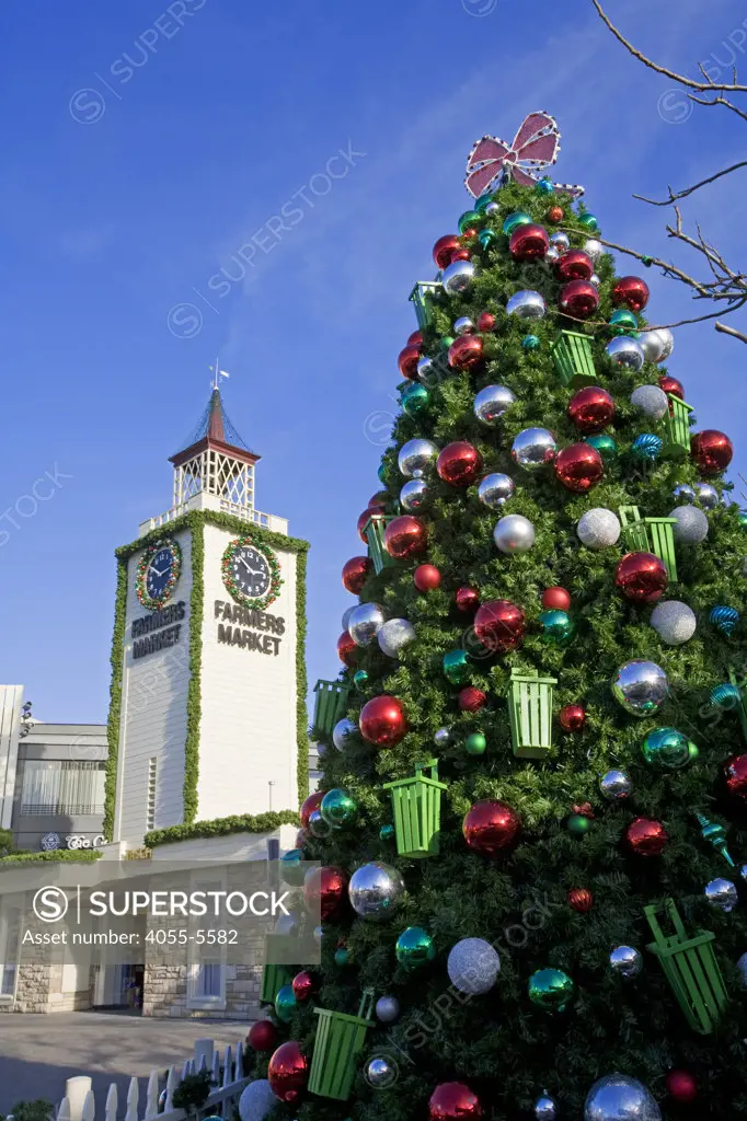 Christmas Tree at the Farmers Market, Los Angeles, California, USA