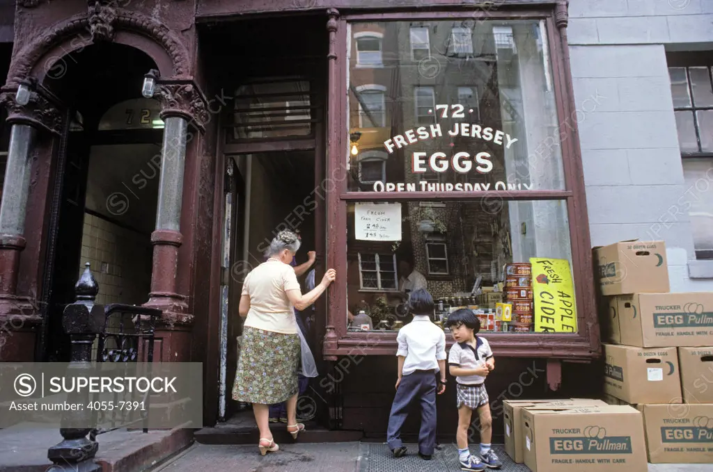 Egg Store - Thursday Only, East 7th Street, East Village, Manhattan, New York, USA