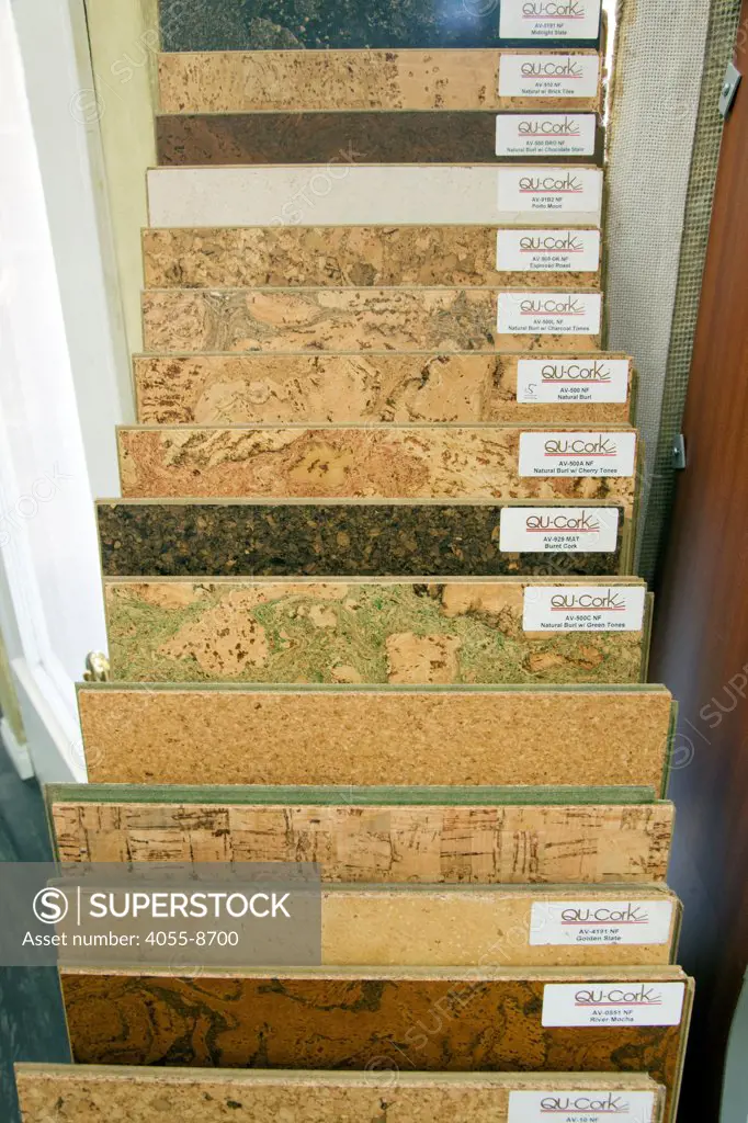 Cork flooring, Environmentally friendly flooring at Contempo Floor Coverings in West Los Angeles, California, USA