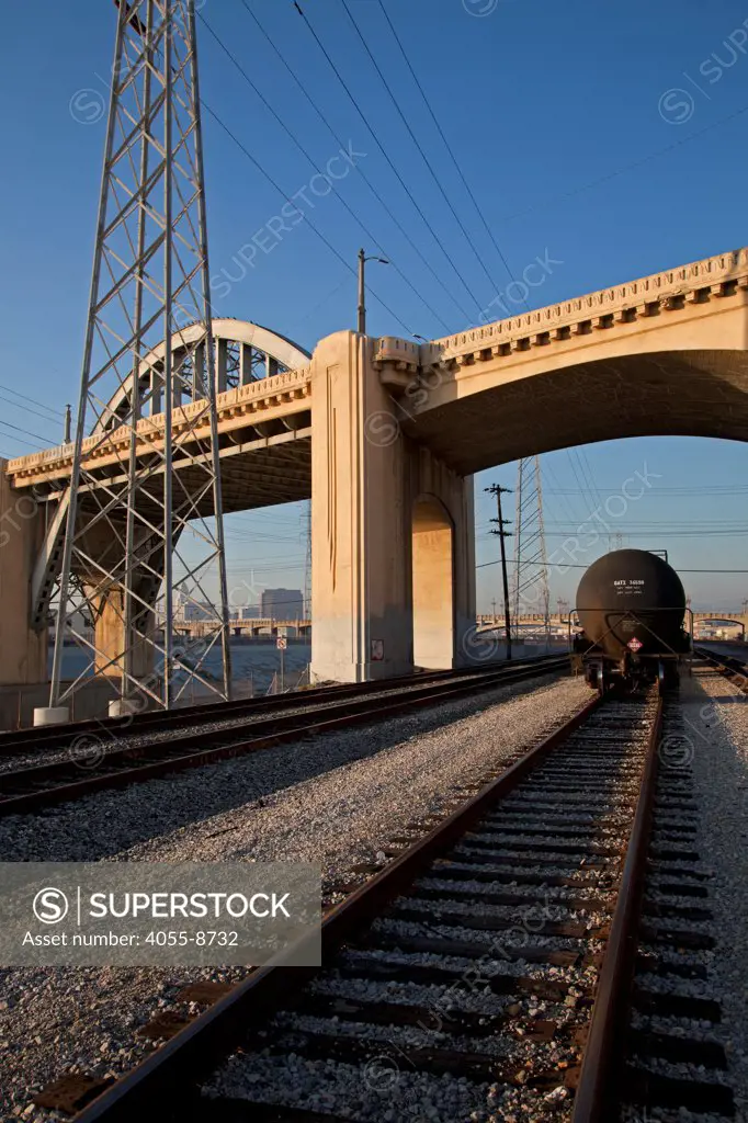 6th Street Bridge over the Los Angeles River, Downtown Los Angeles, California, USA