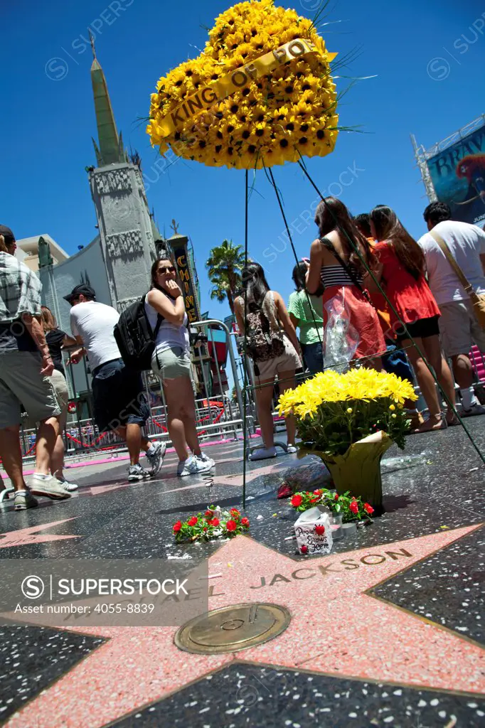 Michael Jackson star on Hollywood Walk of Fame, Hollywood Blvd, Los Angeles, California, USA