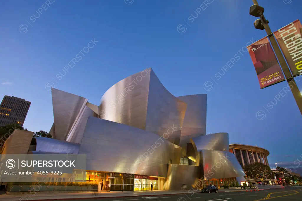 Walt Disney Concert Hall by Frank Gehry, Los Angeles Music Center, Grand Avenue, Downtown Los Angeles, California, USA