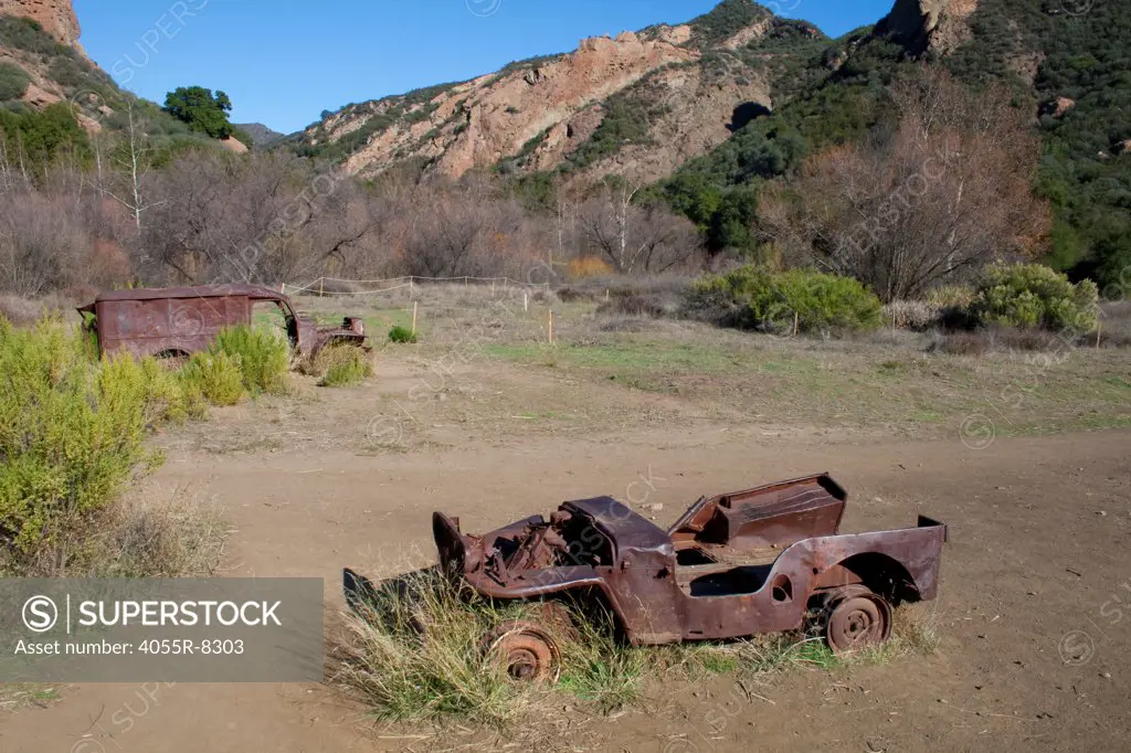 Old Mash (television Series) location set, Malibu Creek State Park, Santa Monica Mountains, California, USA