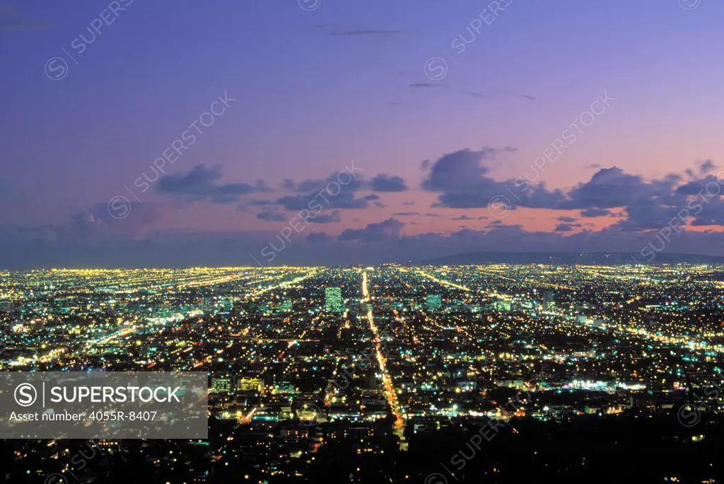 Sunset from Griffith Park, Los Angeles, California (LA)