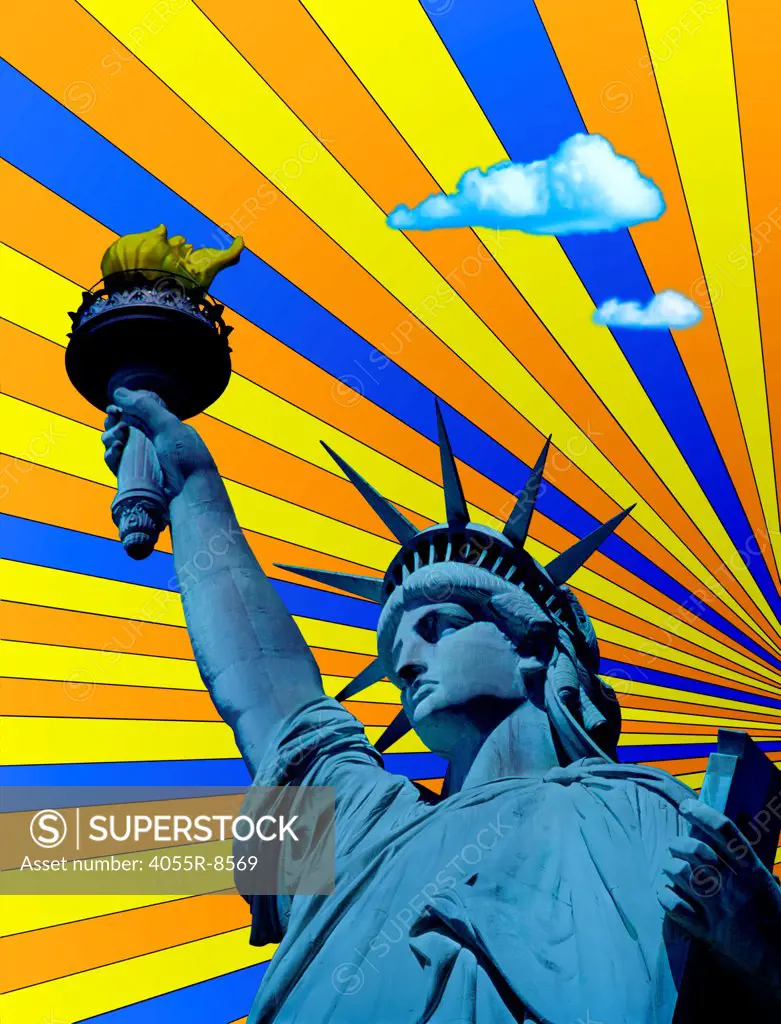 Statue of Liberty, Psychedelic, New York