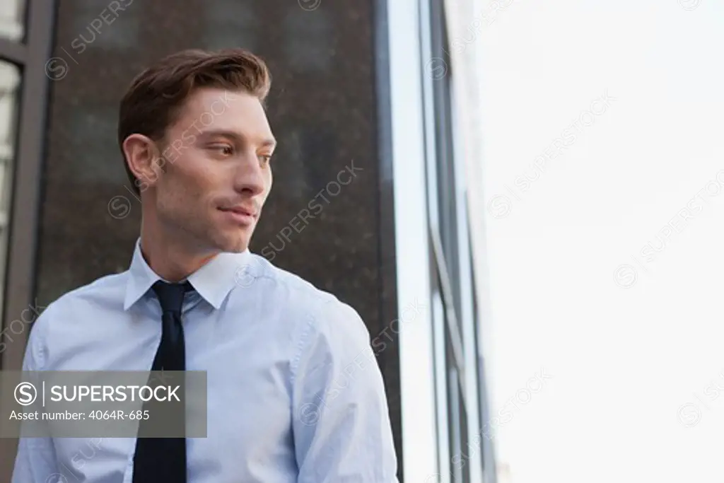 Outdoor portrait of businessman
