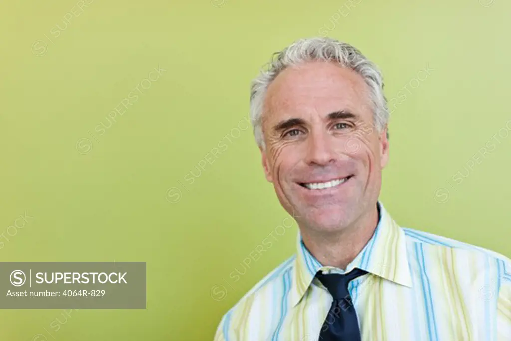 Portrait of cheerful mature businessman