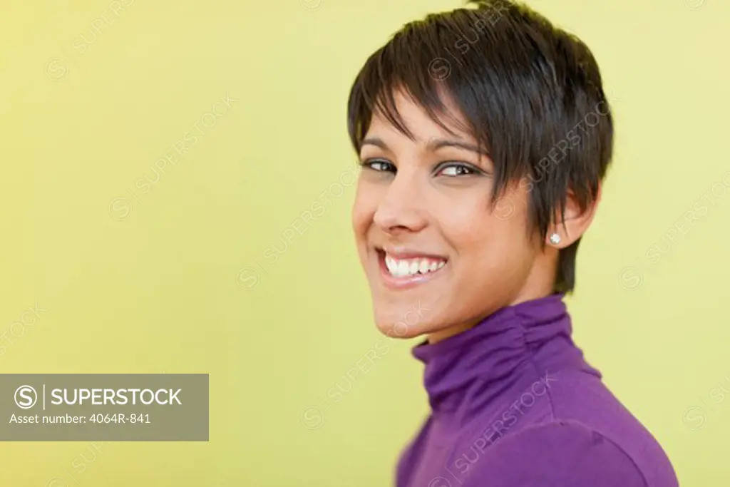 Portrait of happy businesswoman