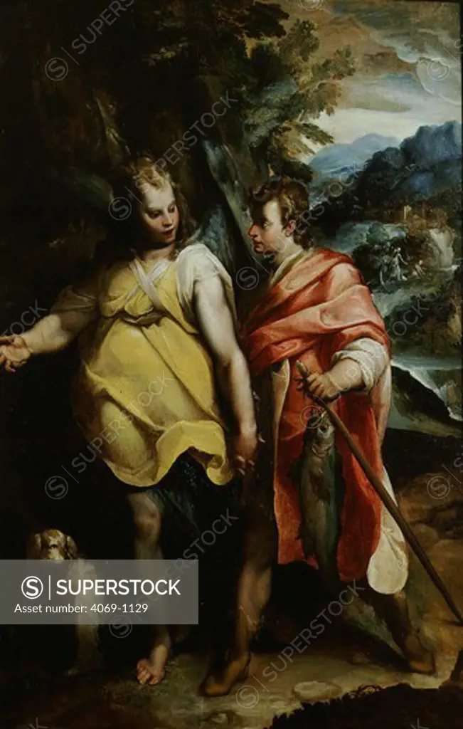 Tobias and the Angel (Tobias and archangel Gabriel on journey to Media)