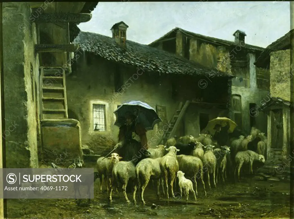 Return to the sheep pen 1866