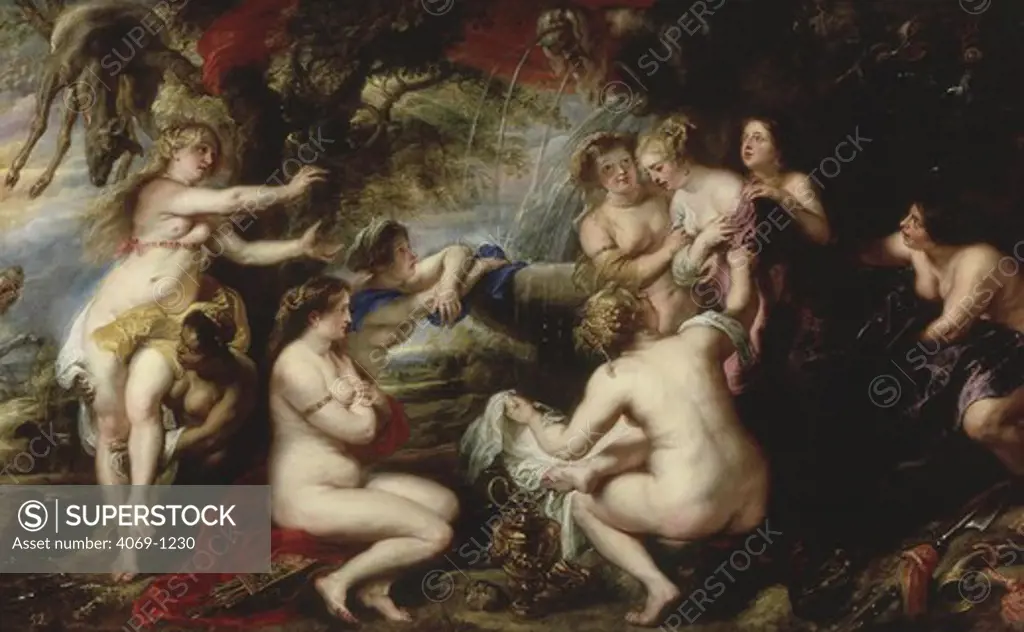Diana discovering her nymph Callisto's pregnancy by Jupiter, c. 1640-40