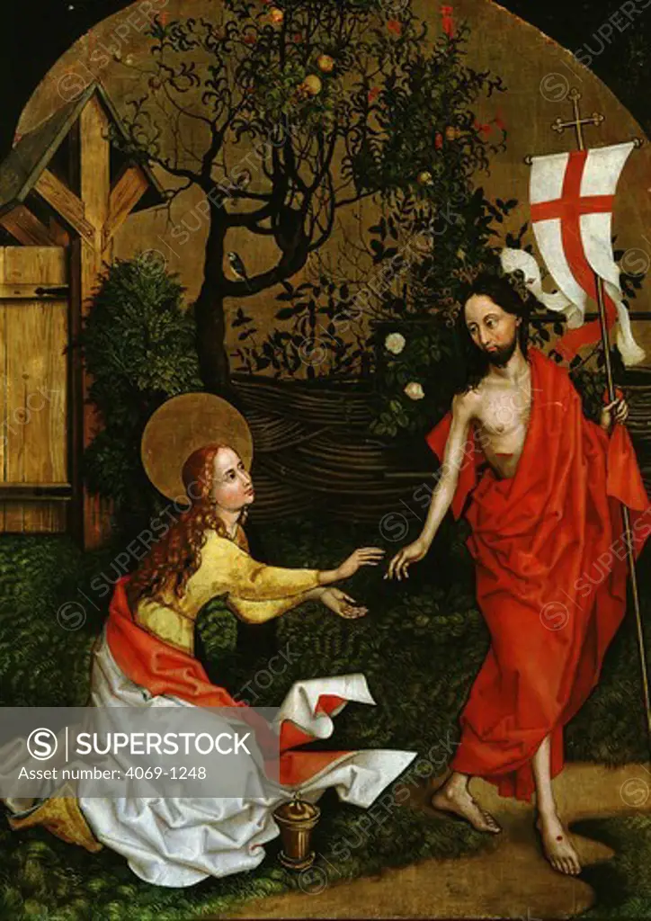Dominican Altarpiece Noli me Tangere, risen Christ appears to Mary Magdalene, 1470-80