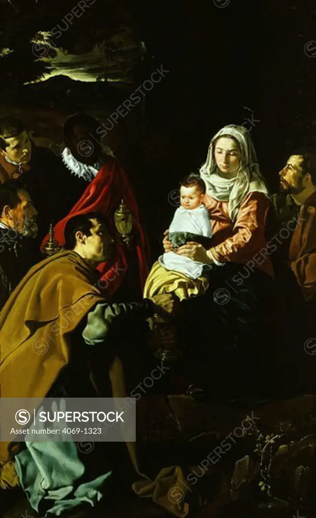 Adoration of the Magi, with portraits of Velazquez and family, 1619