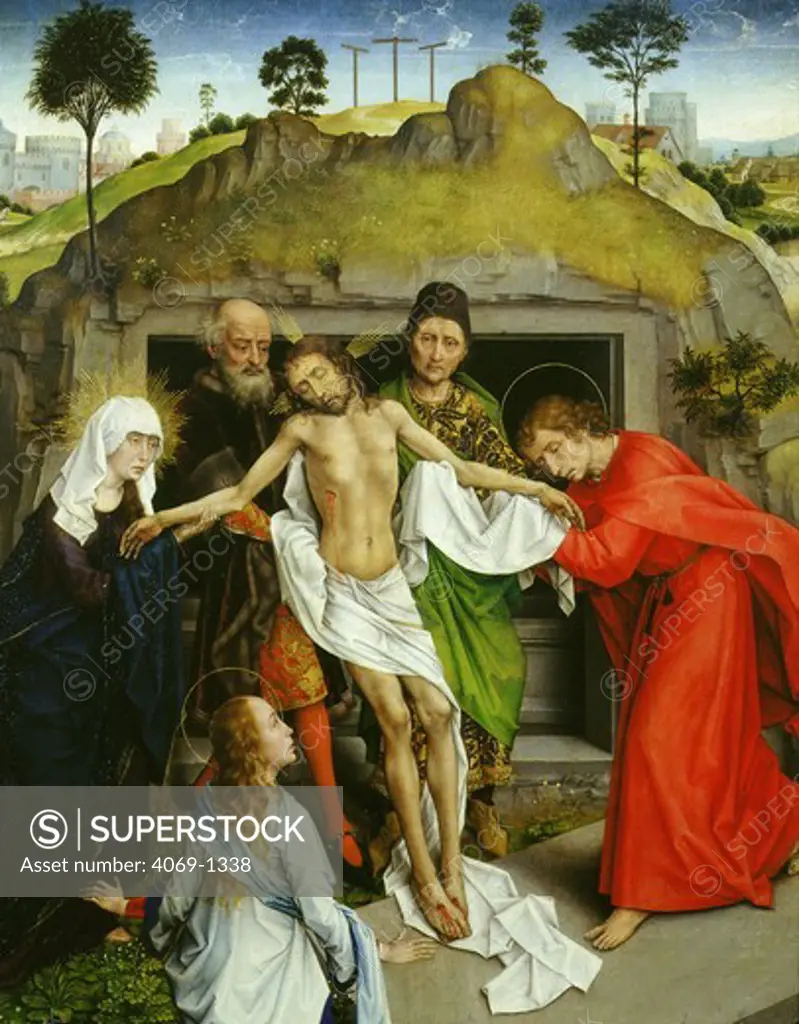 The Deposition of Christ from the cross c.1450 detail