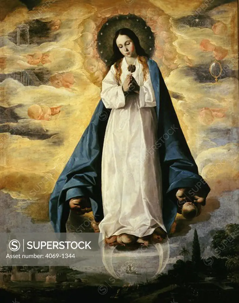 The Immaculate Conception, c. 1628-30. According to Catholic doctrine, Jesus's mother Mary was conceived without original sin