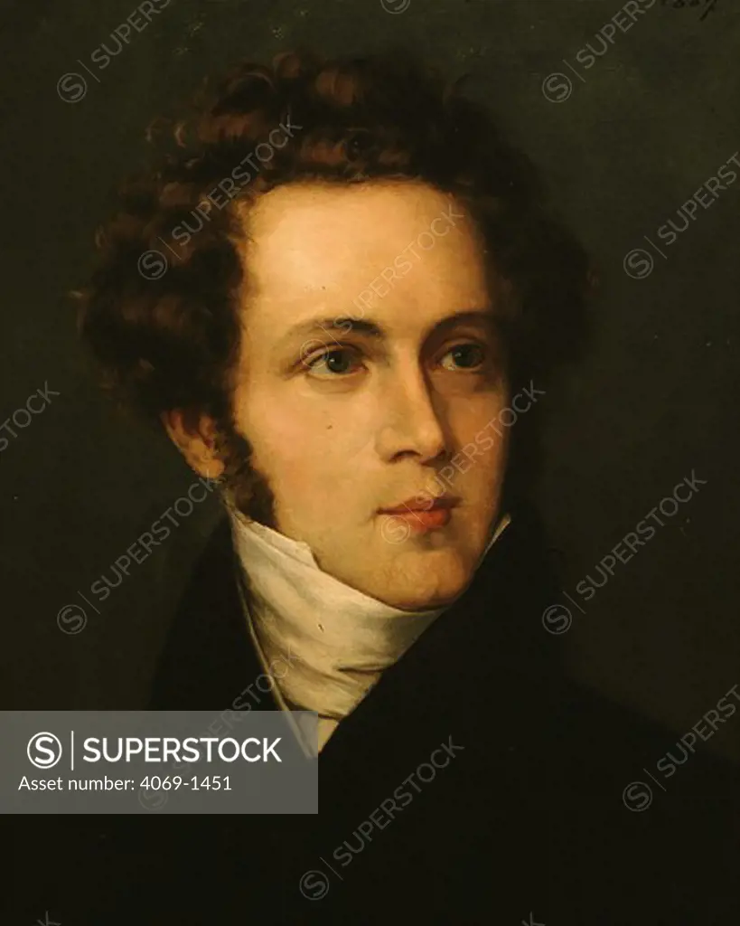 Vincenzo BELLINI 1801-1835 Italian composer painted 1827