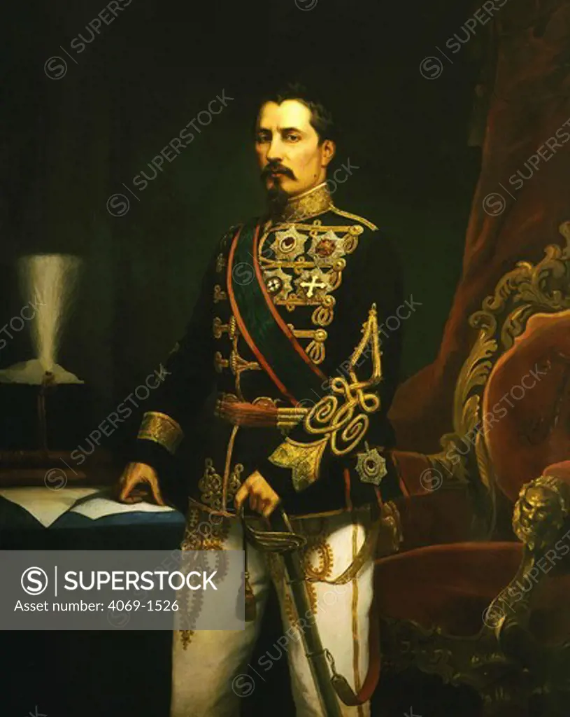 ALEXANDRU Ion 1 Prince Cuza elected 17.1.1859 Prince of Romania by C.P. Szathmary