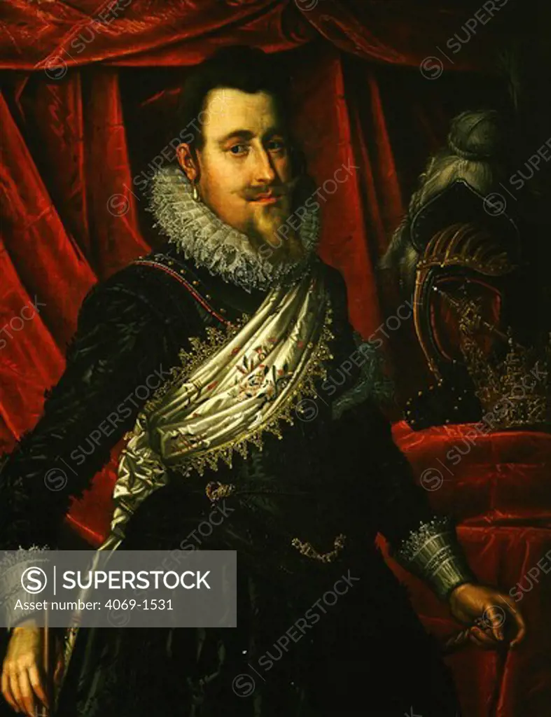 King CHRISTIAN IV of Denmark 1588-1648, painted 1612