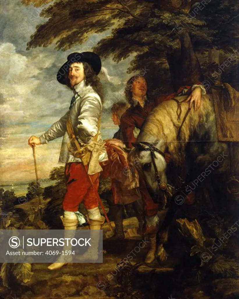 CHARLES I, 1600-49, King of England, at the hunt
