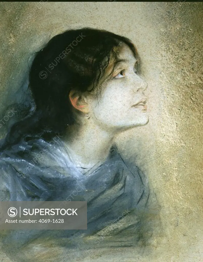 Eleonora DUSE 1858-1924 Italian actress, pastel sketch