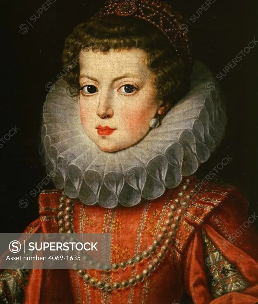 ELIZABETH of France (Elizabeth de Bourbon, daughter of Henry IV of France), 1602-44 Queen of Spain, wife of Philip IV of Spain (1602-1644)