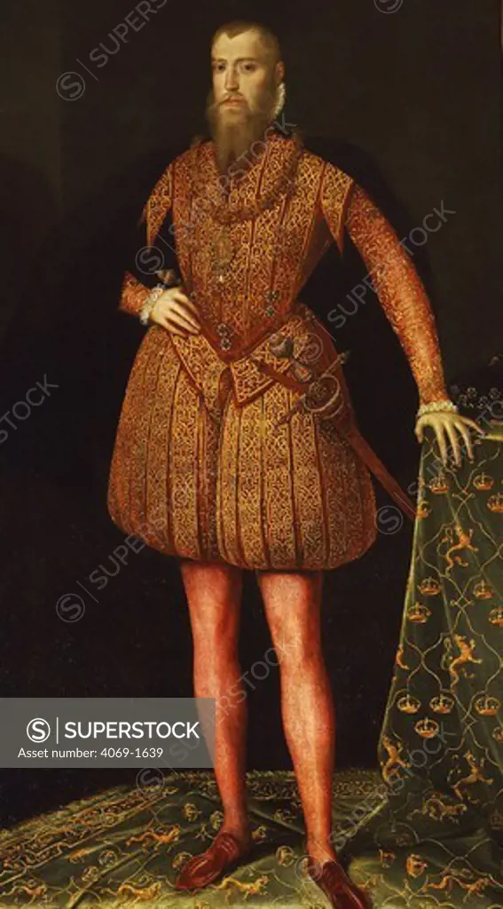 ERIC XIV, 1533-77 King of Sweden (prospective suitor of Elizabeth I of England)