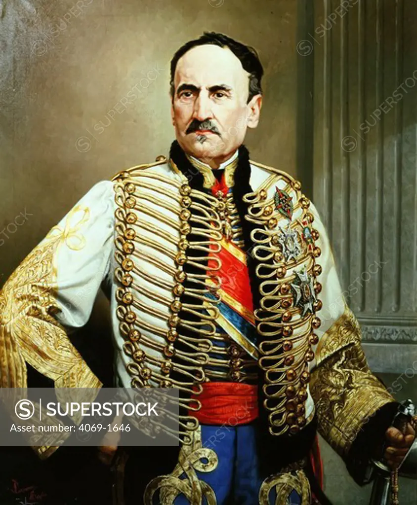 Baldomero Fernandez ESPARTERO, 1793-1879, Spanish General and statesman, Regent, 1841-43, painted by Jacinto Laverùn Bayles, 1890