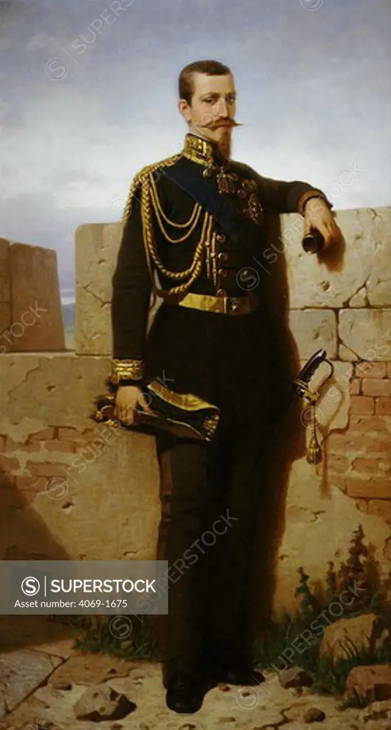 FERDINAND of Savoy, Duke of Genoa, 1822-1855, son of Charles Albert King of Sardinia by F Barucco Italian