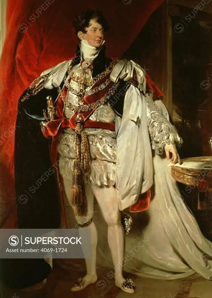 King GEORGE IV of England, 1762-1830, reigned 1820 - 30, Prince Regent from 1811 due to his father's madness