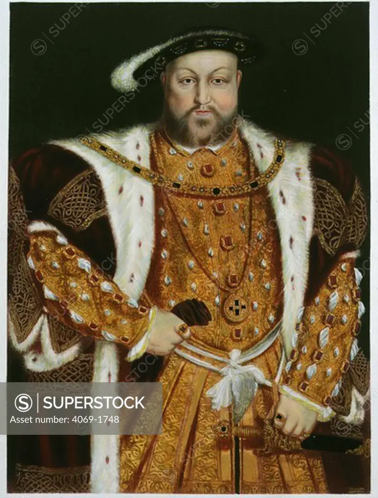 King HENRY VIII, 1491-1547, King of England