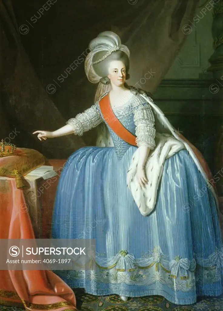 Queen MARIA I Francisca Isabella of Portugal 1734-1816, 18th century