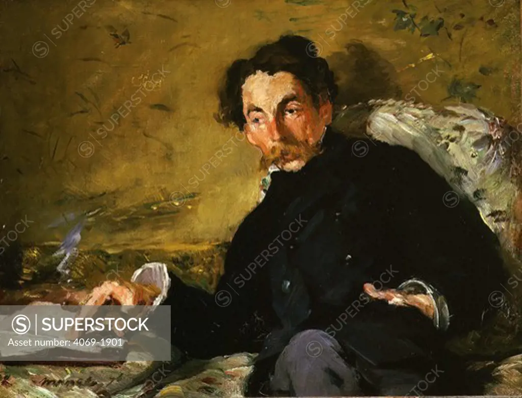 Stephane MALLARME, 1842-98, French Symbolist poet, painted 1876