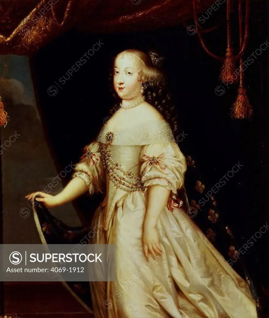 Queen MARIA Theresa, 1638-1683, of Austria, first wife of King Louis XIV (MV3501)