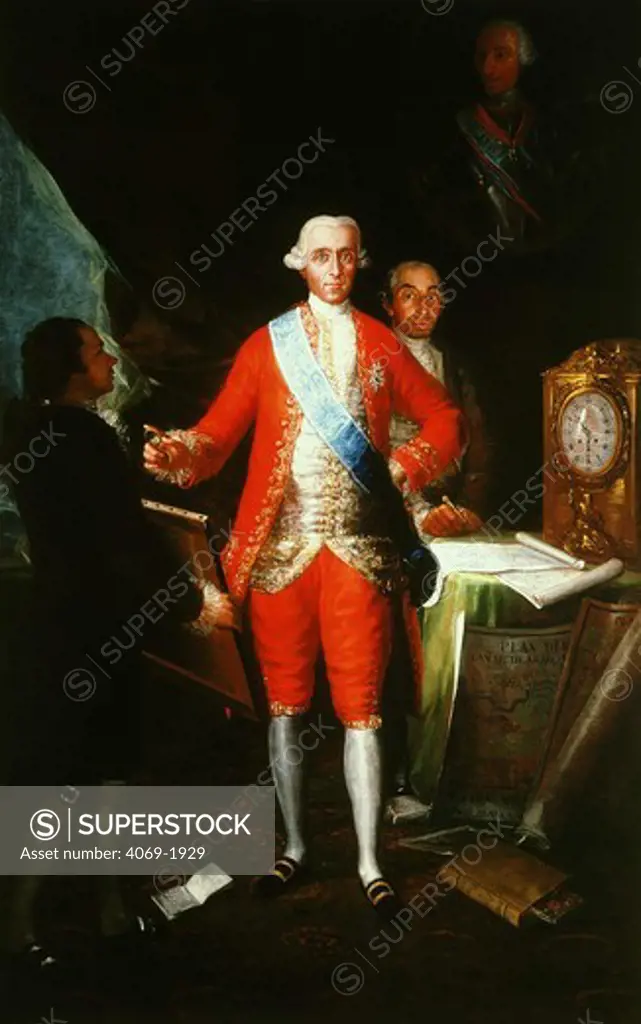 Jose MONINO, 1728-1808, Count Floridablanca 1783, lawyer, politician, Spanish ambassador to Rome, 1772