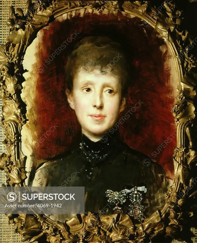 Queen MARIE-CHRISTINA de HABSBURG, 1858-1929, painted 1887