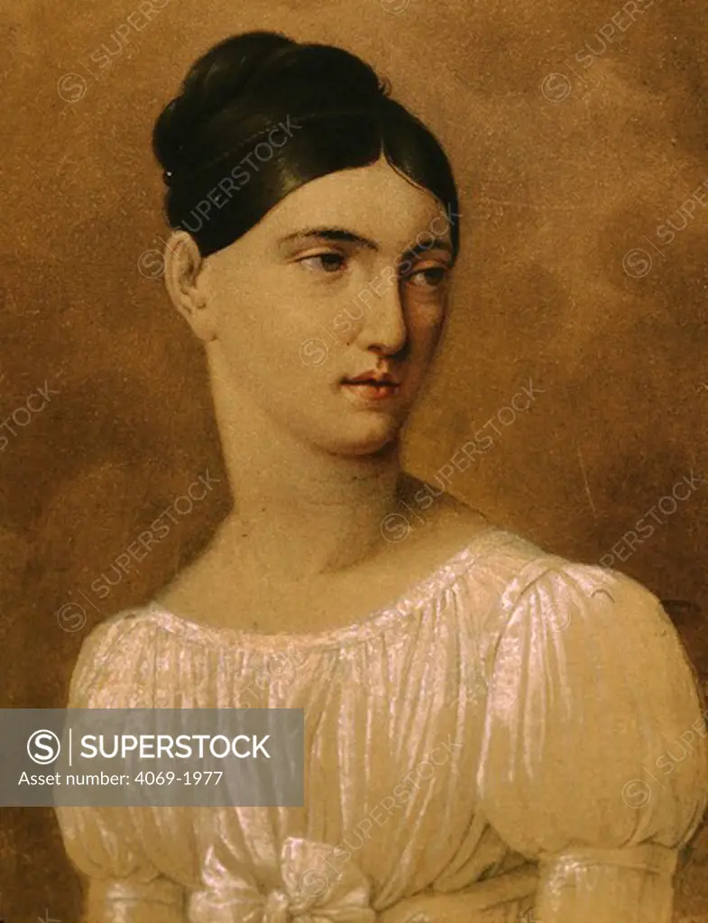 Giuditta PASTA 1797-1865 Italian soprano singer, 19th century miniature
