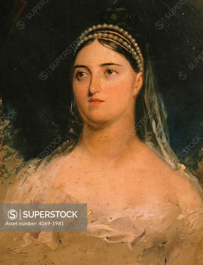 Giuditta PASTA 1797-1865 italian soprano, in wedding dress, 19th century