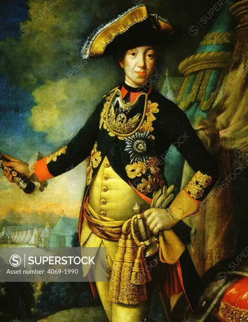 Tsar Peter III, 1728-1762. Painted in 1760