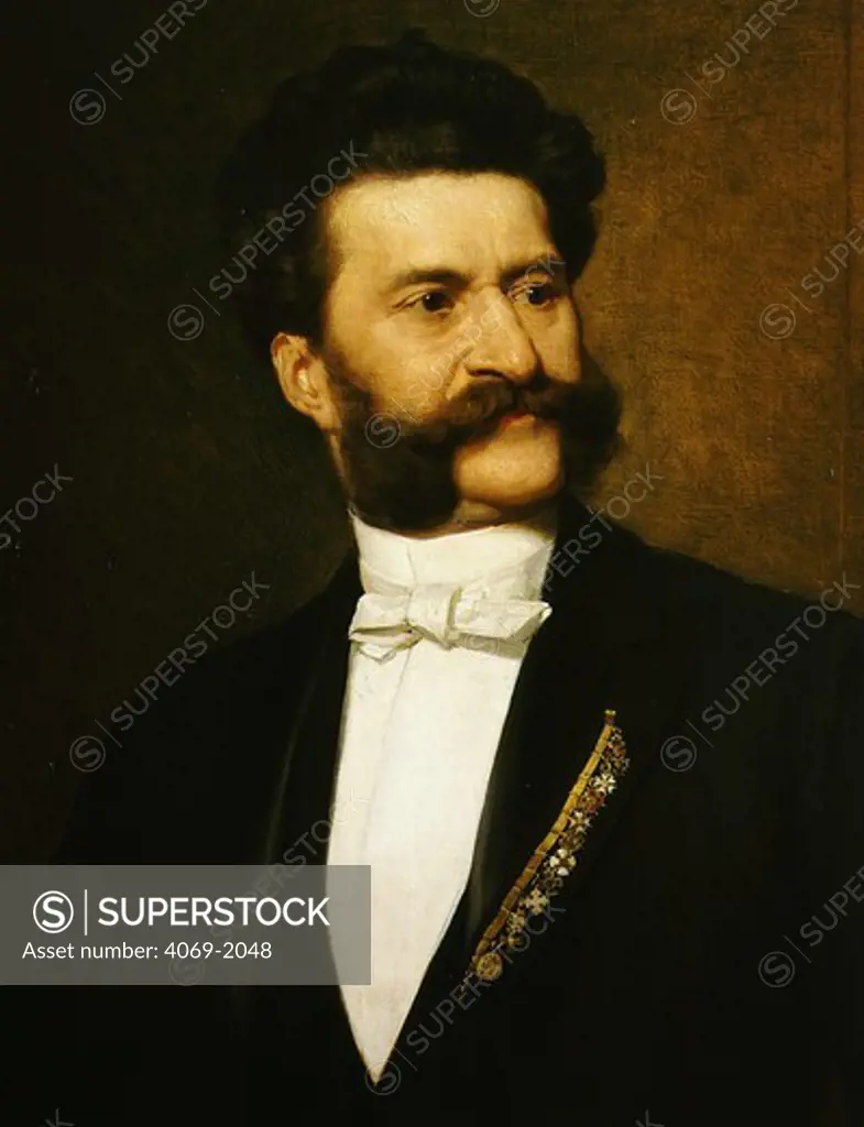 Johann STRAUSS, 1825-1899, Austrian composer, painted c. 1896