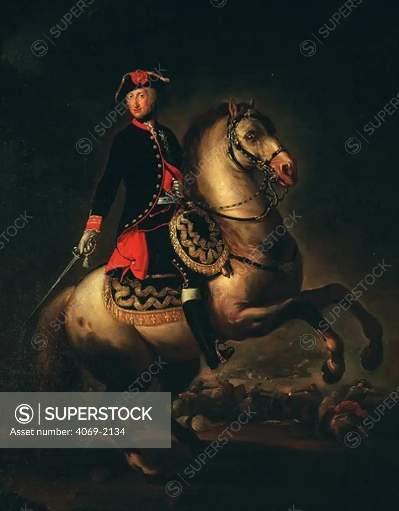FERDINAND, 1751-1825 King Ferdinand IV of Naples 1759-1806 and Ferdinand I of Two Sicilies 1816-25, equestrian portrait