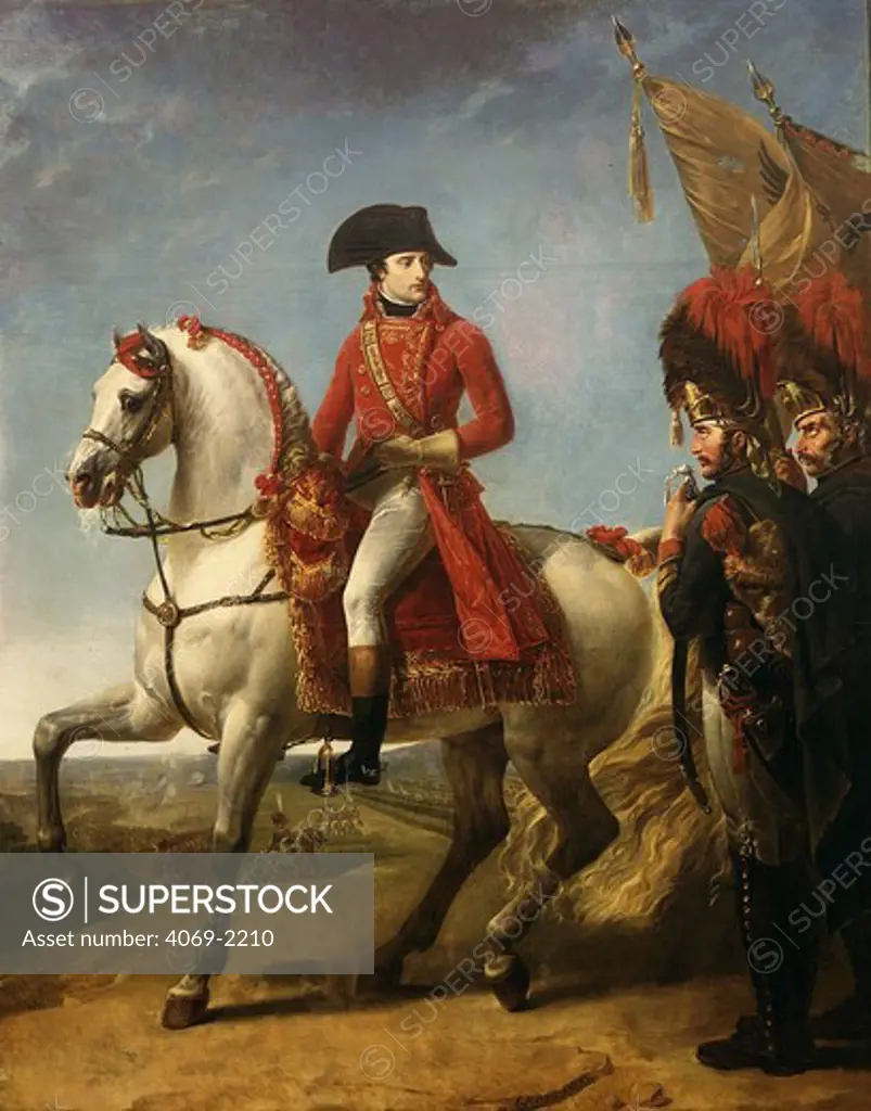 NAPOLEON Bonaparte, 1769-1821 Emperor of France, awarding sabre of honour after battle of Marengo, June 1800