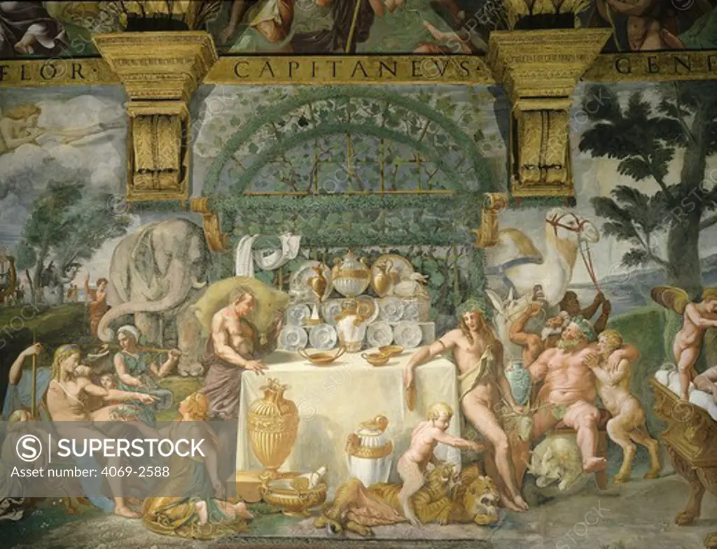 Assembly of the gods, fresco, 1525-35
