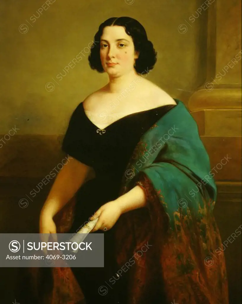 Portrait of Marietta TALBONI, the singer for whom Gioacchino Antonio ROSSINI, 1792-1868 Italian composer, composed the opera Cinderella