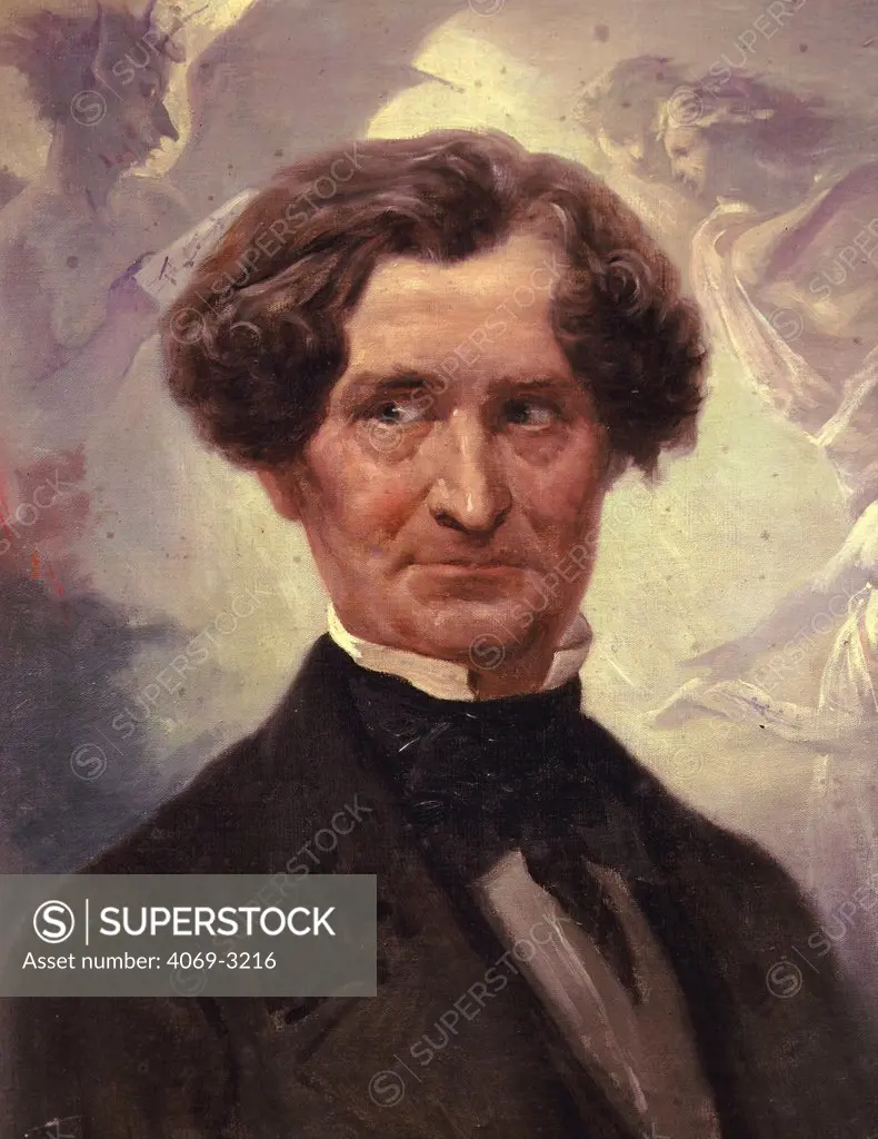 Portrait of Hector BERLIOZ, 1803-69 French composer